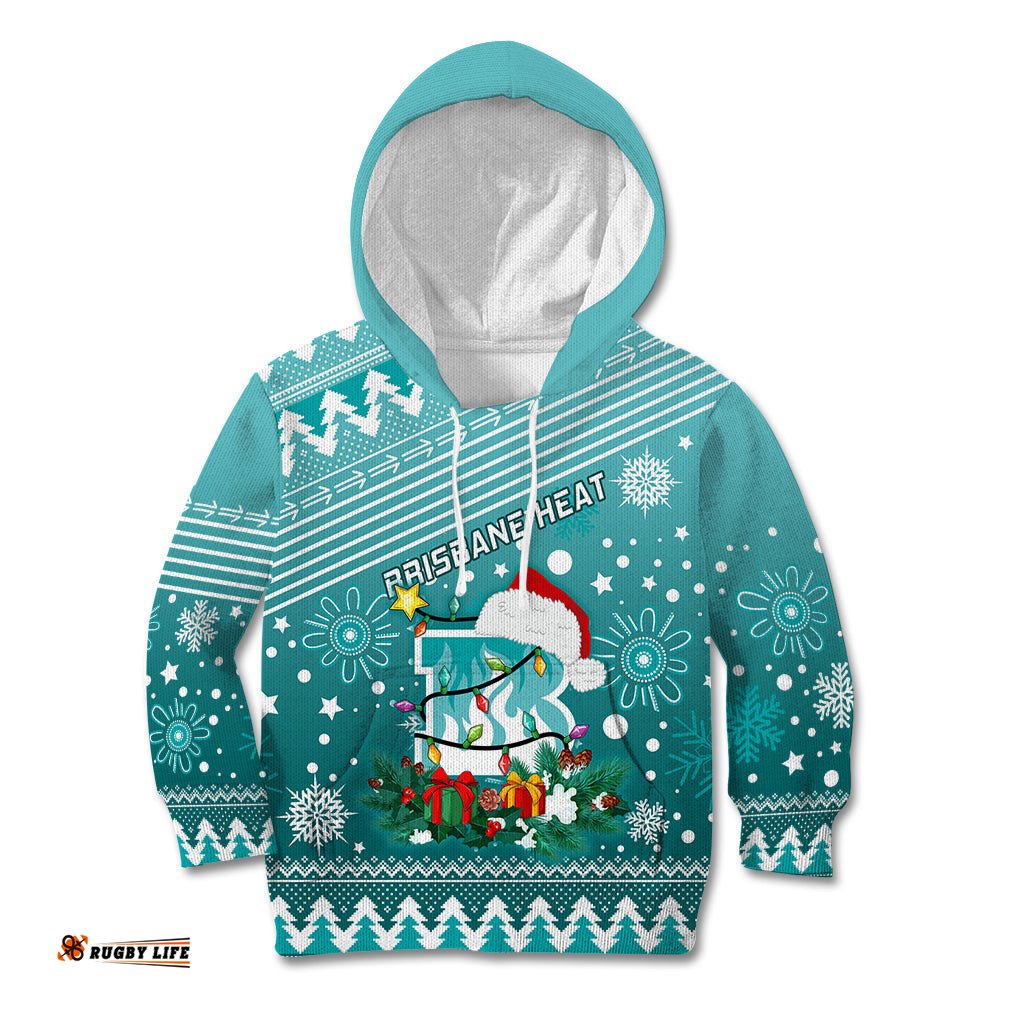 Custom Heat BBL Kid Hoodie Christmas Vibe