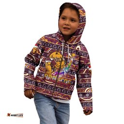 Brisbane Broncos Christmas Kid Hoodie Rugby Australia Mascot