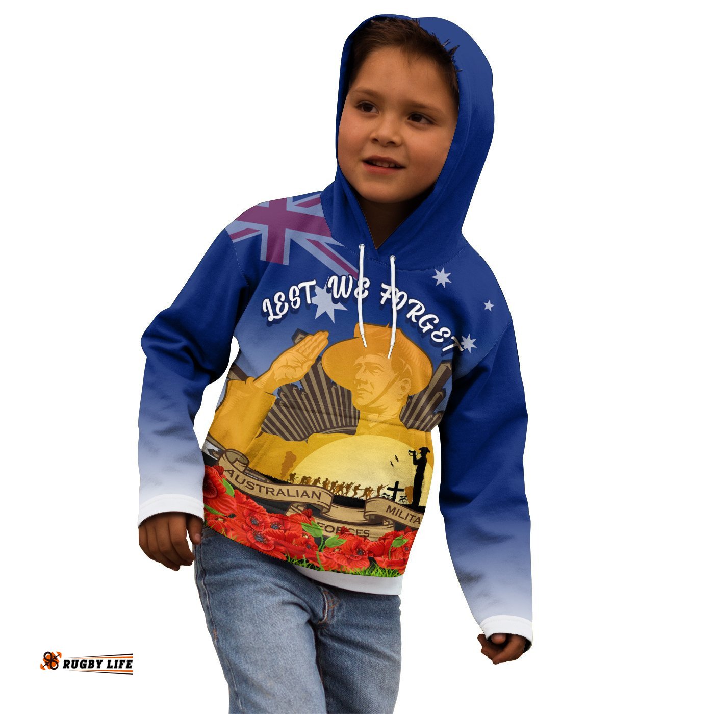 Hoodie Kids Australia ANZAC Day And Soldier