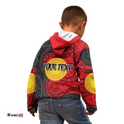 Custom Personalised Parramatta Eels Kid Hoodie Simple Aboriginal