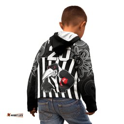 Custom AFL Magpies Champions Kid Hoodie Proud Collingwood Aboriginal Vibe