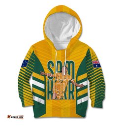 Custom Australia Matildas Kid Hoodie Sam Kerr Legend