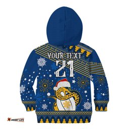Custom Eels Rugby Kid Hoodie Chirstmas Vibe