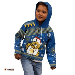 Custom Eels Rugby Kid Hoodie Chirstmas Vibe