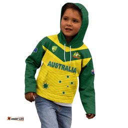 Australia Cricket Hoodie KID Go Aussie Champions