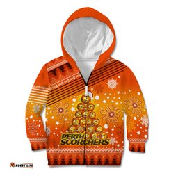 Custom Scorchers BBL Kid Hoodie Christmas Vibe