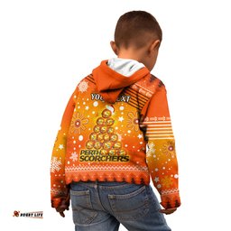 Custom Scorchers BBL Kid Hoodie Christmas Vibe