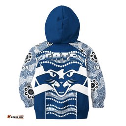 Cats Football Hoodie KID Geelong 1859 Indigenous Sporty Version