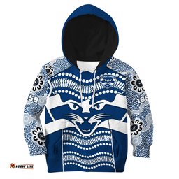 Cats Football Hoodie KID Geelong 1859 Indigenous Sporty Version