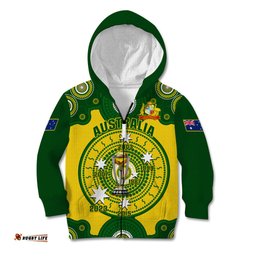 Australia Cricket Kid Hoodie World Cup 6th Champions Trophy National Color