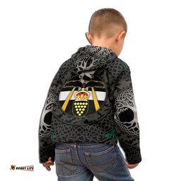 Kid Cornish Symbols Zip Hoodie The Celtic spirit of Cornwall
