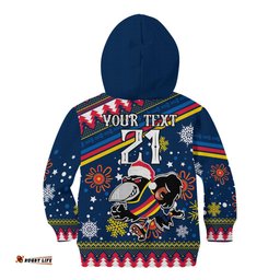 Custom Crows Football Kid Hoodie Christmas Vibe