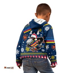 Custom Crows Football Kid Hoodie Christmas Vibe