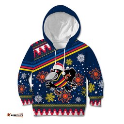 Custom Crows Football Kid Hoodie Christmas Vibe