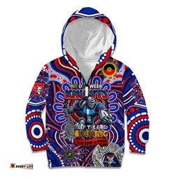Custom NAIDOC Week 2024 Knights Kid Hoodie Mascot Rugby