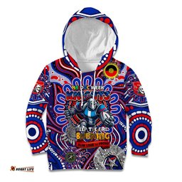 Custom NAIDOC Week 2024 Knights Kid Hoodie Mascot Rugby