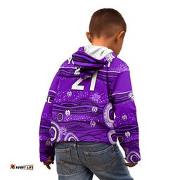 Custom Text And Number Australia Hurricanes Cricket Kid Hoodie Indigenous