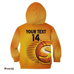Custom Text And Number Perth Scorchers Cricket Hoodie KID Simple Style