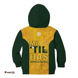 Australia Soccer Kid Hoodie Cooney Cross Matildas Gold Version