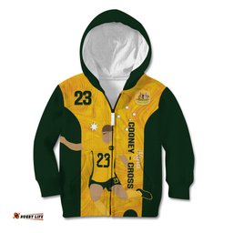 Australia Soccer Kid Hoodie Cooney Cross Matildas Gold Version