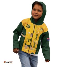 Australia Soccer Kid Hoodie Cooney Cross Matildas Gold Version