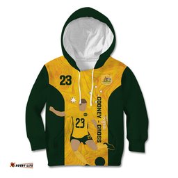Australia Soccer Kid Hoodie Cooney Cross Matildas Gold Version