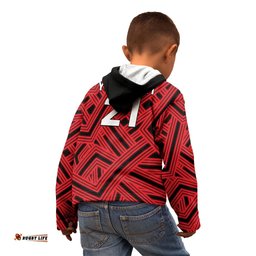 Custom Text And Number New Zealand Canterbury Cricket Kid Hoodie The Kings Sporty Style