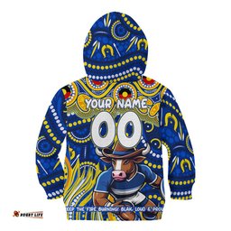 Custom Australia NAIDOC Week 2024 Kid Hoodie Cowboys Mascot Keep The Fire Burning