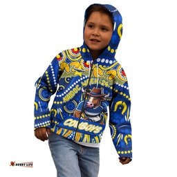 Custom Australia NAIDOC Week 2024 Kid Hoodie Cowboys Mascot Keep The Fire Burning