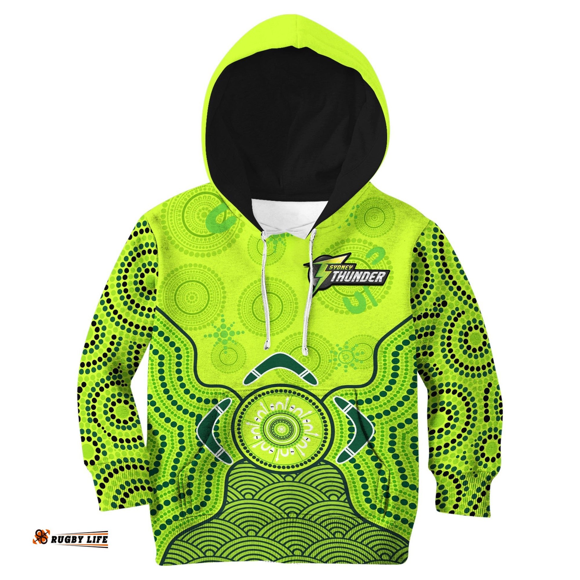 Thunder Cricket Hoodie KID Sydney Indigenous Artsy