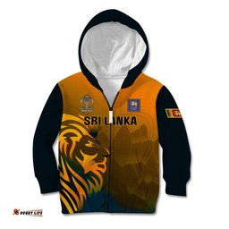 Sri Lanka Cricket Kid Hoodie Go Lions Dynamic Version