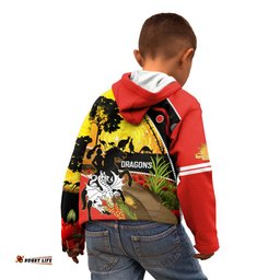 Dragons Rugby ANZAC Day Kid Hoodie Saints Rosemary Starry Night