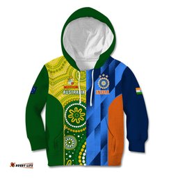 Australia And India Cricket Kid Hoodie World Cup Final Together