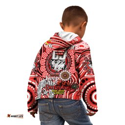Custom NAIDOC Week 2024 Dragons Kid Hoodie Mascot Rugby