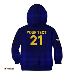 Custom Text And Number New Zealand Otago Cricket Kid Hoodie The Volts Simple Style
