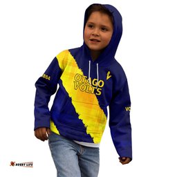 Custom Text And Number New Zealand Otago Cricket Kid Hoodie The Volts Simple Style