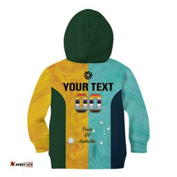 Custom Pride Month Matildas Kid Hoodie Australia Til Its Done Mixed Color