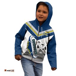 Custom Australia Day Cowboys Kid Hoodie NRL 2024 Sydney Opera House With Map