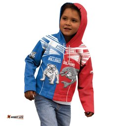 NRL Bulldogs and Dolphins Kid Hoodie Sporty Style