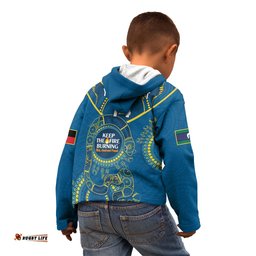 Custom NRL Eels NAIDOC Week Kid Hoodie Keep The Fire Burning Indigenous Art