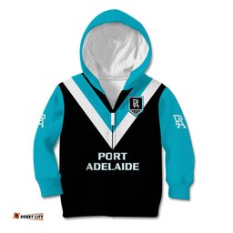 Personalised Port Adelaide Football Kid Hoodie Go Power Sporty Style