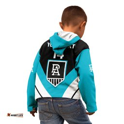 Personalised Port Adelaide Football Kid Hoodie Go Power Sporty Style