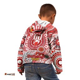 Custom Sydney Swans NAIDOC Week 2024 Kid Hoodie Mascot Football