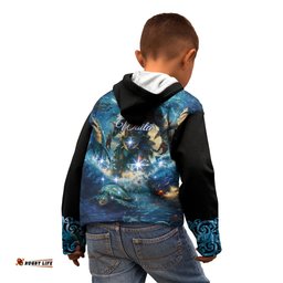 New Zealand Matariki Waita Kid Hoodie The Way Of The Water