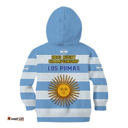 Argentina Rugby Kid Hoodie Los Pumas Go Champions Unique Style