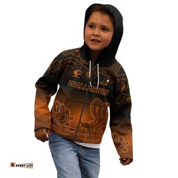 Custom Australia Wallabies Rugby Kid Hoodie The Starry Night Indigenous
