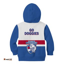 Western Bulldogs Football Kid Hoodie Go Doggies Sporty Style