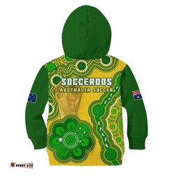 Australia Soccer Hoodie KID Socceroos Aboriginal WC