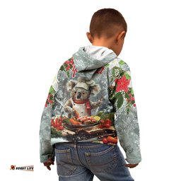 Personalised Koala Chef Christmas in July Kid Hoodie