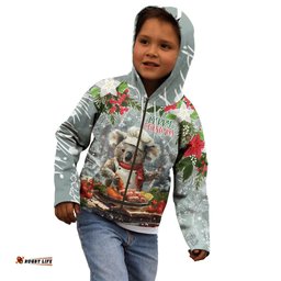Personalised Koala Chef Christmas in July Kid Hoodie